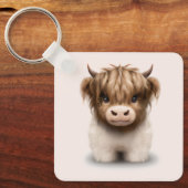 Porte-clés Cute Highlands Scottish Cow (Recto)