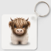 Porte-clés Cute Highlands Scottish Cow (Dos)