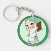 Porte-clés cute hijabed anime key chain (Devant)