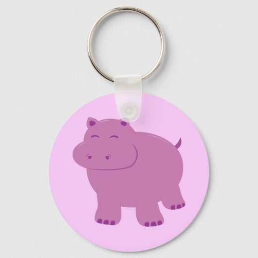 Porte-clés Cute Hippo (Recto)