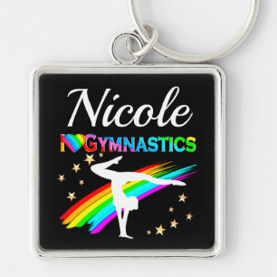 PORTE-CLÉS CUTE I LOVE GYMNASTICS DESIGN PERSONNALISÉ