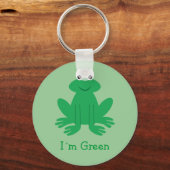 Porte-clés Cute "I´m Green" Cartoon Frog (Recto)