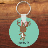 Porte-clés Cute Jackalope - Austin, Texas (Recto)