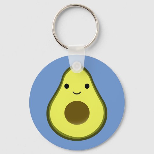 Porte-clés Cute Kawaii Avocado (Recto)