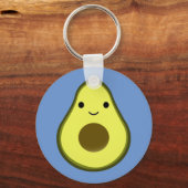 Porte-clés Cute Kawaii Avocado (Recto)
