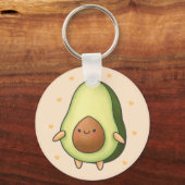 Porte-clés Cute Kawaii Avocado (Recto)