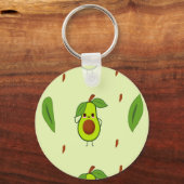 Porte-clés Cute kawaii avocado (Recto)