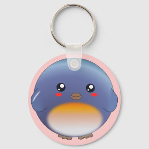 Porte-clés Cute kawaii bluebird keychain