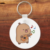 Porte-clés Cute Kawaii Capybara Fun (Recto)