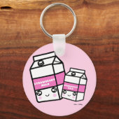 Porte-clés Cute Kawaii Fraise Lait Douce Lait Laiet Laitier F (Recto)
