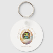 Porte-clés Cute Kawaii Gecko Lizard Baby shower d'oeufs (Recto)