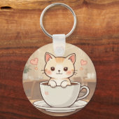 Porte-clés Cute Kawaii Kitten Keychain | keyring-gift idea  (Recto)