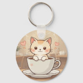 Porte-clés Cute Kawaii Kitten Keychain | keyring-gift idea  (Verso)