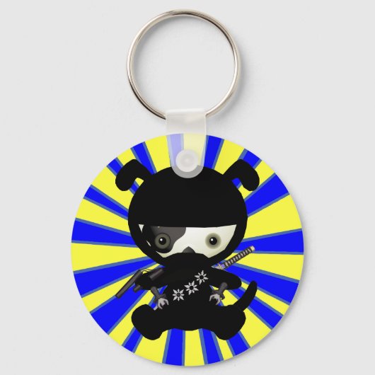 Porte-clés Cute Kawaii Ninja Chien Chien Porte - clé (Recto)