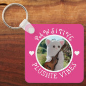 Porte-clés Cute Kawaii Pink Plushie Vibes (Recto)