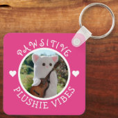 Porte-clés Cute Kawaii Pink Plushie Vibes (Verso)