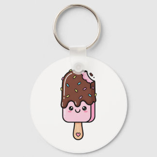 Porte-clés Cute Kawaii Smiling Popsicle