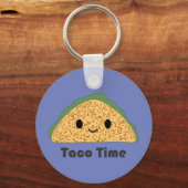 Porte-clés Cute Kawaii Taco Time Taco (Recto)