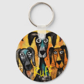 Porte-clés Cute Key Chain Kitten Cat & Dog Puppy Flip it (Verso)