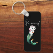 Porte-clés Cute Kitten Purrmaid - Fun Mermaid Design de chat (Recto)