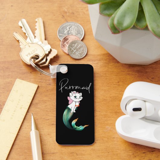 Porte-clés Cute Kitten Purrmaid - Fun Mermaid Design de chat (Bureau)