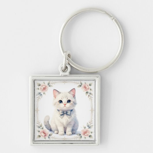 Porte-clés cute kitty cat keychain (Devant)