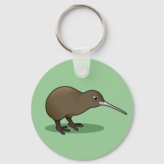 Porte-clés Cute Kiwi Brown de Nouvelle-Zélande (Recto)