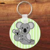 Porte-clés Cute Koala Ours et bébé (Recto)