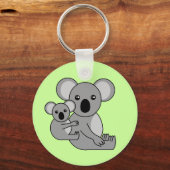 Porte-clés Cute Koala Ours et bébé (Recto)