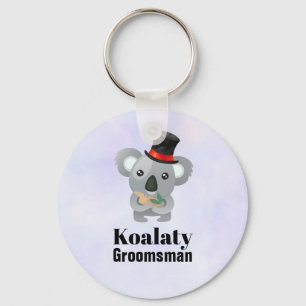Porte-clés Cute Koala Pun Koalaty Groomsman