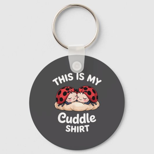 Porte-clés Cute Ladybug Couple This Is My Cuddle (Recto)
