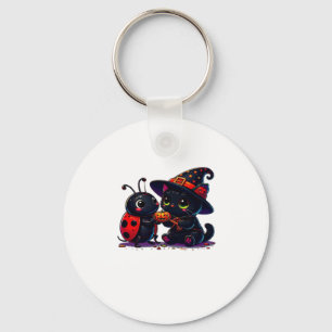 Porte-clés Cute Ladybug et chat noir Halloween classique T-Sh