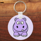 Porte-clés Cute Lavender Hippo (Recto)