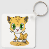 Porte-clés Cute léopard Animé (Dos)