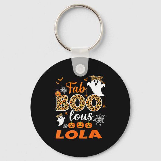 Porte-clés Cute Leopard Fab Boo Lous Lola Soky Halloween Cost (Recto)