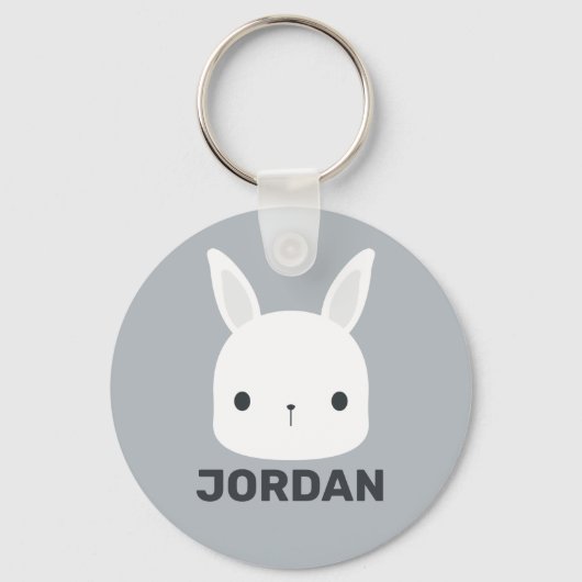 Porte-clés Cute Little Bunny Rabbit with Personalized (Recto)
