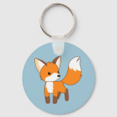 Porte-clés Cute Little Fox Blue (Recto)