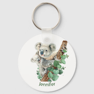 Porte-clés Cute Little Koala Oear Australian Animal Art Keyc