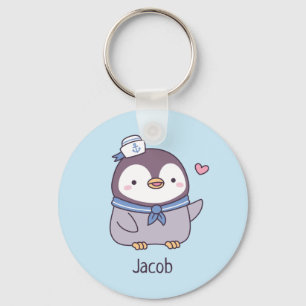 Porte-clés Cute Little Penguin marin équipage personnalisé