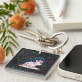 Porte-clés Cute Little Unicorn (Devant Droit)