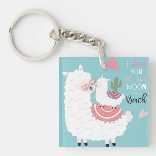 Porte-clés Cute Llamas Porte - clé (Devant)