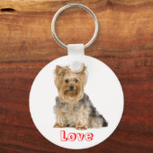 Porte-clés Cute Lote Yorkshire Terrier Chien Chien Chien Port (Recto)
