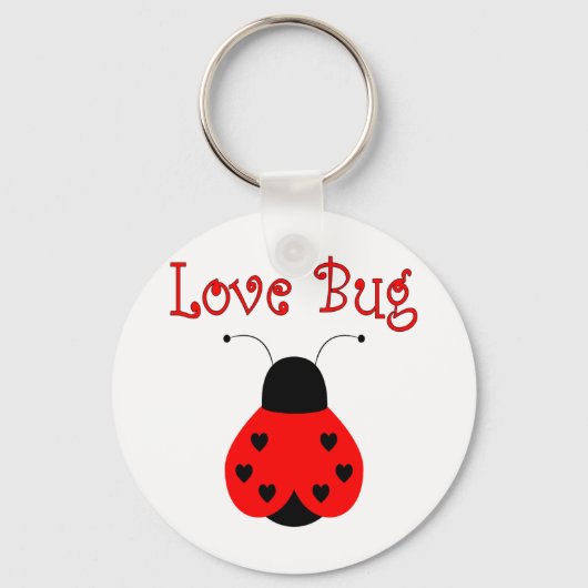 Porte-clés Cute Love Bug Heart Ladybug Porte - clé (Recto)