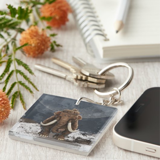 Porte-clés Cute Mastodon (Devant Droit)