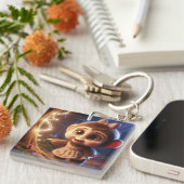 Porte-clés Cute monkey in a dress (Devant Droit)