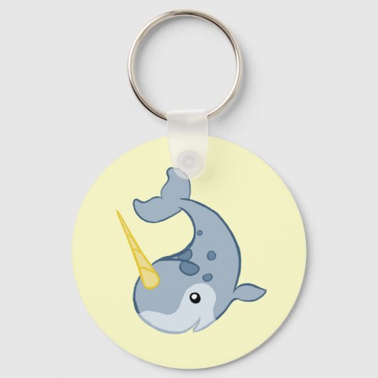 Porte-clés Cute Narwhal (Recto)