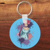 Porte-clés Cute Neko Girl (Recto)