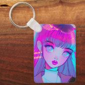 Porte-clés Cute Neon Anime Porte - clé fille (Recto)