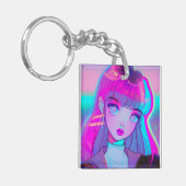 Porte-clés Cute Neon Anime Porte - clé fille (Devant gauche)