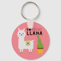 Cute No drama llama succulents cactus fiesta pink